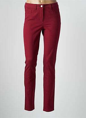 Pantalon slim talie înaltă talie înaltă roșu BASLER femeie