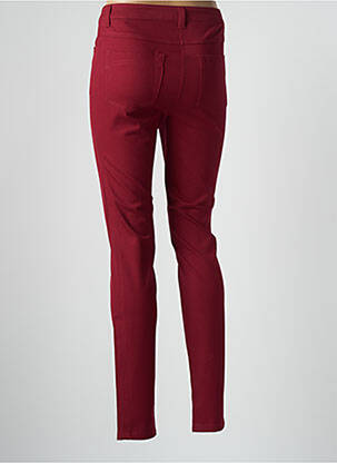 Pantalon slim talie înaltă talie înaltă roșu BASLER femeie