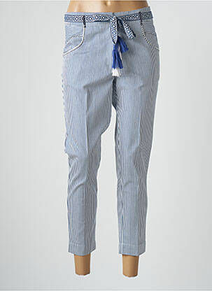 Pantalon trei sferturi albastru POUPEE CHIC femeie