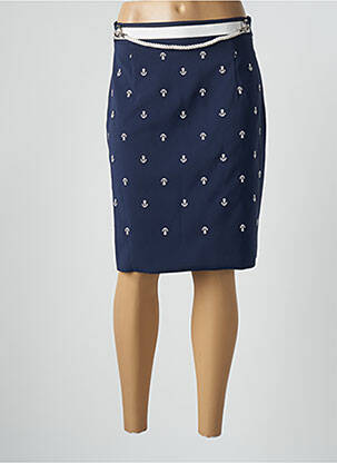 Fustă midi albastru POUPEE CHIC femeie