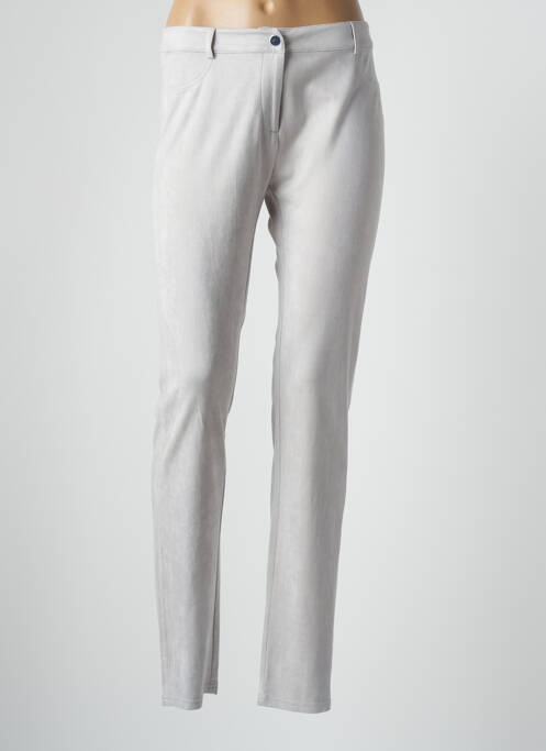 Pantalon slim gri LESLIE femeie