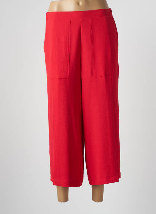 Pantalon trei sferturi roșu POUPEE CHIC femeie