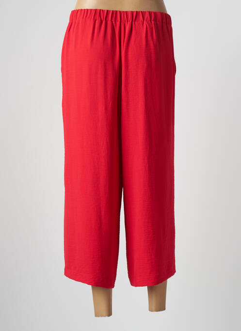 Pantalon trei sferturi roșu POUPEE CHIC femeie