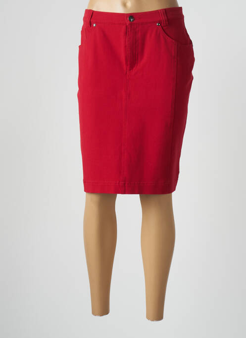 Fustă midi roșu FABER femeie