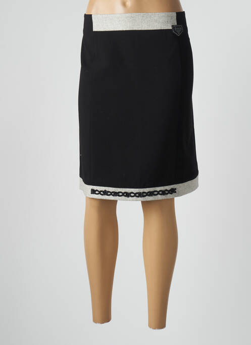 Fustă midi negru POUPEE CHIC femeie