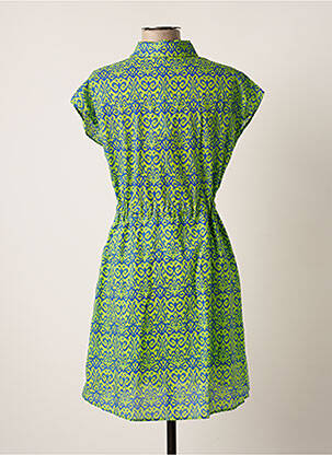 Rochie midi imprimeu fantezie mâneci scurte verde IT HIPPIE femeie