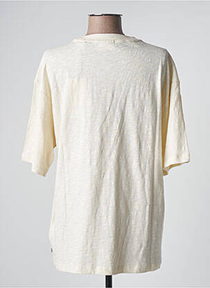 Tricou serigrafie mâneci scurte bej SCOTCH & SODA femeie