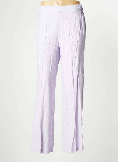 Pantalon larg violet GRACE & MILA femeie