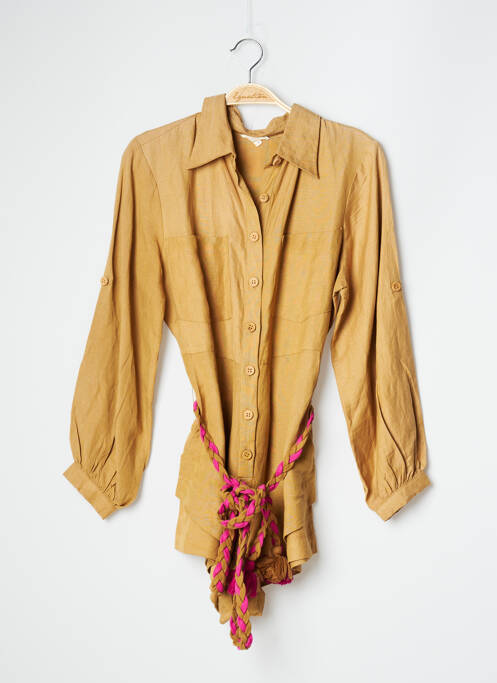 Salopetă scurtă bej CHICOSOLEIL femeie