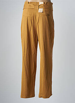 Pantalon larg închidere cu fermoar sub clapetă cu nasturi talie înaltă maro SCOTCH & SODA femeie