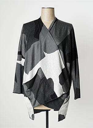 Vestă cu mâneci lungi gri OZAI N KU femeie