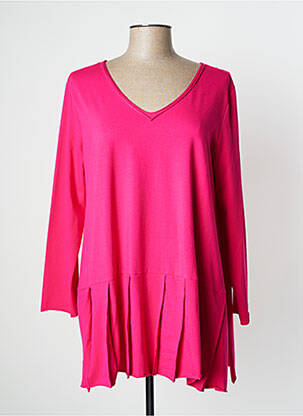 Tunică mâneci lungi roz KEDZIOREK femeie