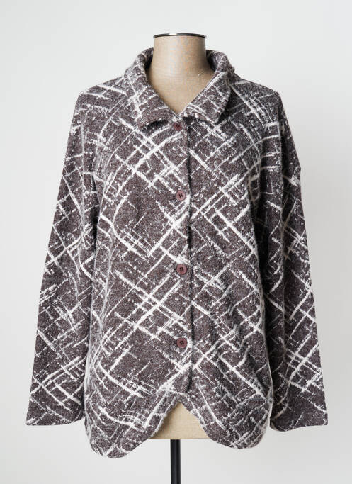 Vestă cu mâneci lungi maro KOKOMARINA femeie