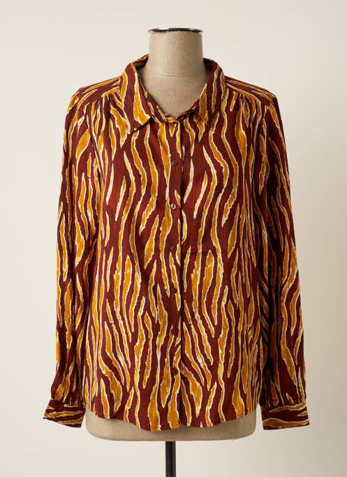 Cămașă maro ICHI femeie