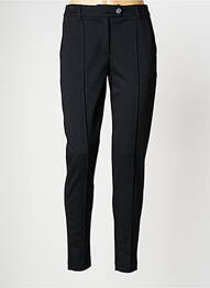 Pantalon chino închidere cu fermoar sub clapetă cu nasturi mărime normală negru ICHI femeie
