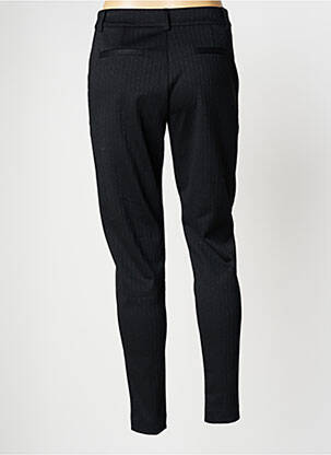 Pantalon chino închidere cu fermoar sub clapetă cu nasturi mărime normală negru ICHI femme