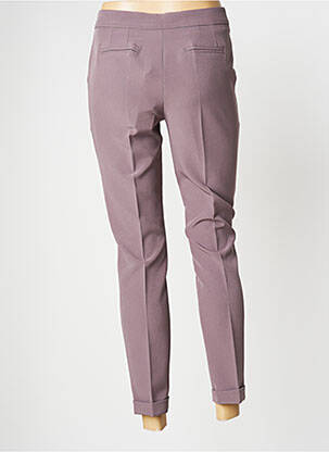 Pantalon 7/8 talie înaltă talie înaltă violet YES.ZEE femeie