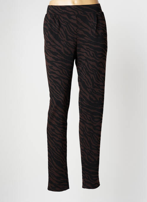 Pantalon slim maro ICHI femeie