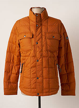 Geacă matlasată buzunare fără glugă maro JACK & JONES bărbat