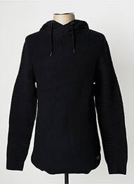 Pulover guler rotund mâneci lungi negru JACK & JONES bărbat