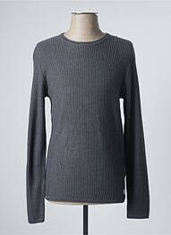 Pulover elasticitate mâneci lungi gri JACK & JONES bărbat