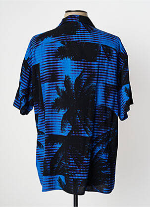 Cămașă cu mâneci scurte imprimeu tie and dye albastru JACK & JONES bărbat