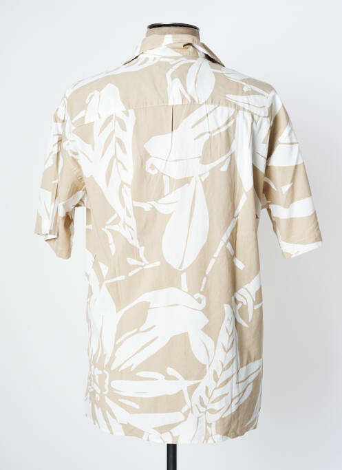 Cămașă cu mâneci scurte bej JACK & JONES bărbat