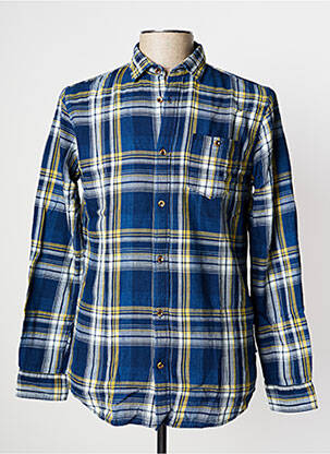 Cămașă cu mâneci lungi mâneci lungi albastru JACK & JONES bărbat