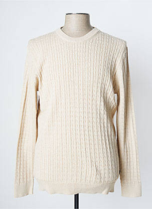 Pulover bej JACK & JONES bărbat