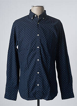Cămașă cu mâneci lungi mâneci lungi albastru JACK & JONES bărbat
