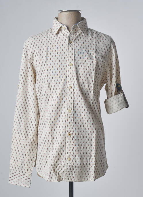 Cămașă cu mâneci lungi bej JACK & JONES bărbat