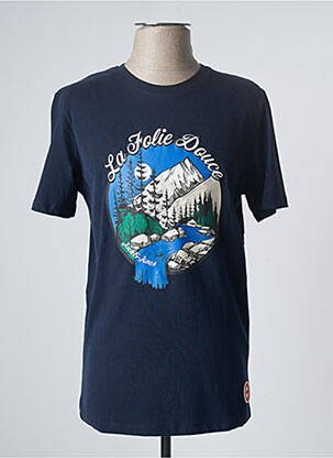 Tricou albastru JACK & JONES bărbat