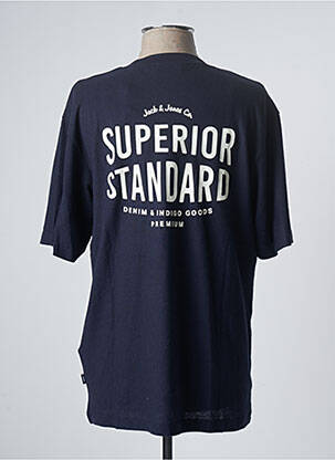 Tricou croială dreaptă mâneci scurte albastru JACK & JONES bărbat