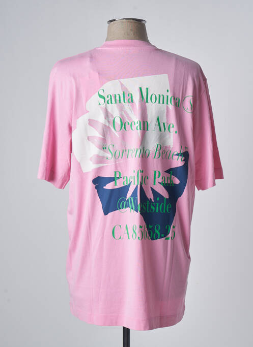 Tricou roz JACK & JONES bărbat