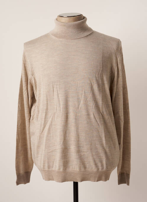 Pulover cu guler înalt bej JACK & JONES bărbat