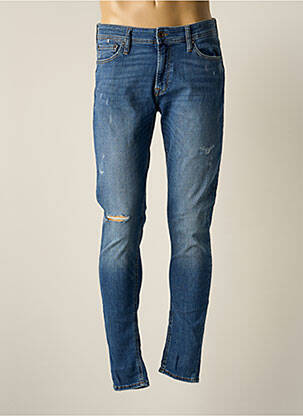 Blugi cu croială slim albastru JACK & JONES bărbat