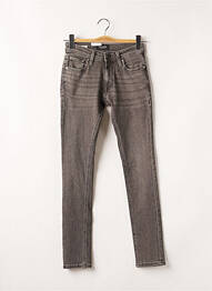Blugi skinny broderie cu nituri talie joasă gri JACK & JONES bărbat