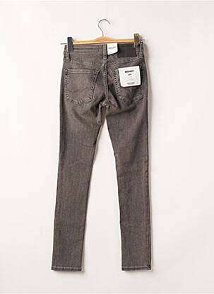 Blugi skinny broderie cu nituri talie joasă gri JACK & JONES bărbat