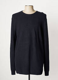 Pulover guler rotund mâneci lungi albastru CELIO homme