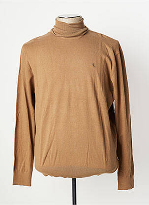 Pulover cu guler înalt maro VERTIGO bărbat