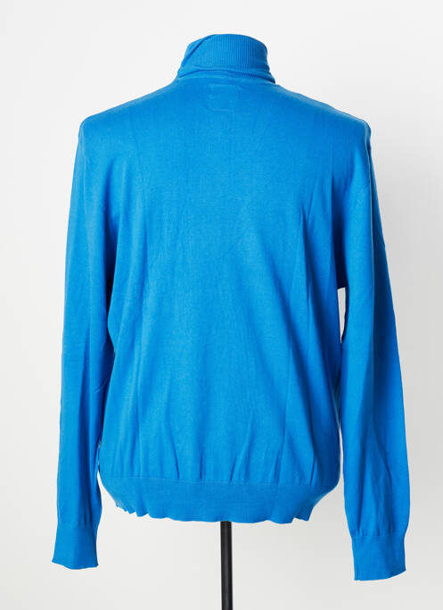Pulover cu guler înalt albastru VERTIGO bărbat