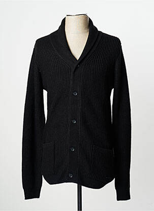 Vestă cu mâneci lungi tricot gros negru SORBINO bărbat