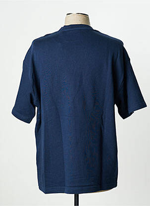 Tricou broderie mâneci scurte albastru CELIO bărbat