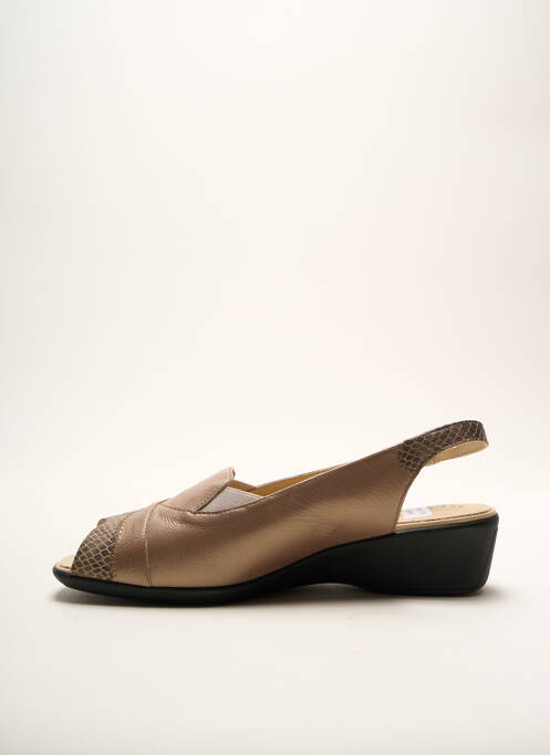 Sandale/Pantofi decupați maro ARTIKA SOFT femeie