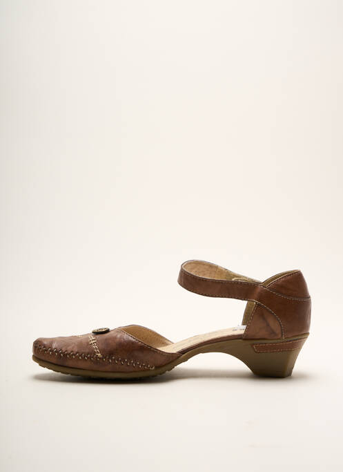 Sandale/Pantofi decupați maro GEO-REINO femeie