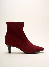 Botine/ghete nubuc toc de 4 la 6 cm roșu PETER KAISER femeie