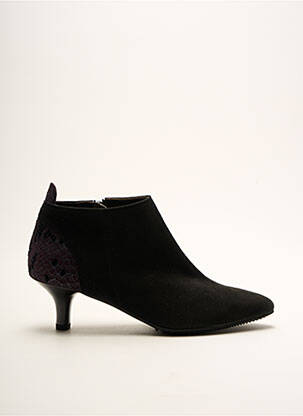 Botine/ghete vârf ascuțit toc de 4 la 6 cm negru BRUNATE femeie