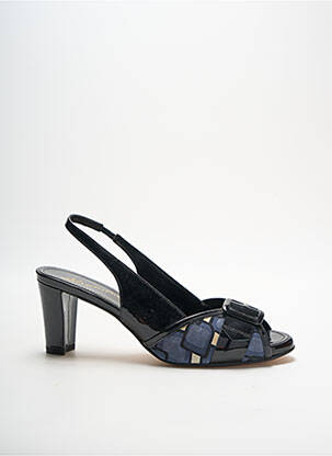 Sandale/pantofi decupați toc cui. toc de 4 la 6 cm negru ALEXANDRIA femeie