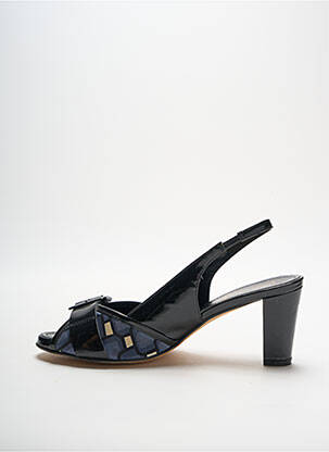 Sandale/pantofi decupați toc cui. toc de 4 la 6 cm negru ALEXANDRIA femeie
