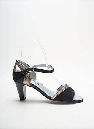 Sandale/pantofi decupați toc cui. toc de 4 la 6 cm negru ARTIKA SOFT femeie